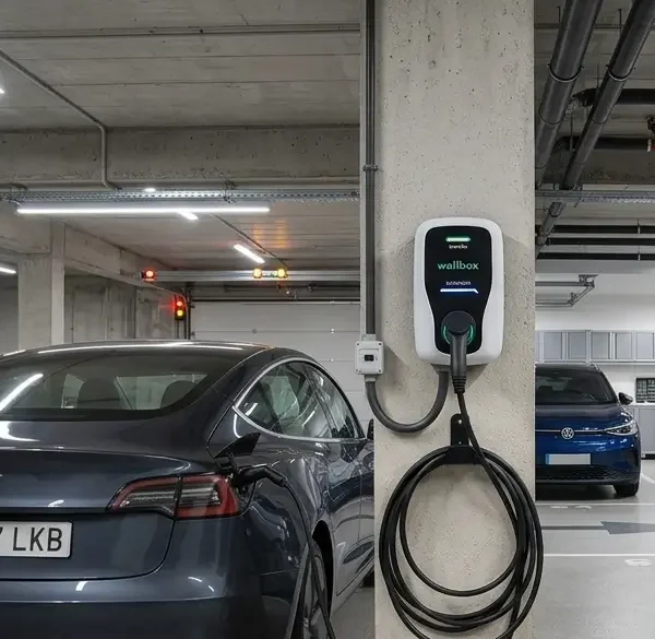 instalacion de cargador de coche en garage